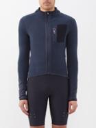 Caf Du Cycliste - Ingrid Hooded Fleece Cycling Jacket - Mens - Navy