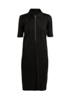 Pleats Please Issey Miyake Point-collar Pleated Dress