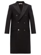 Matchesfashion.com Givenchy - Tuxedo Double Breasted Wool Overcoat - Mens - Black