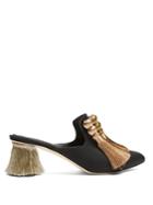 Sanayi 313 Calypso Multi-tassel Block-heel Mules