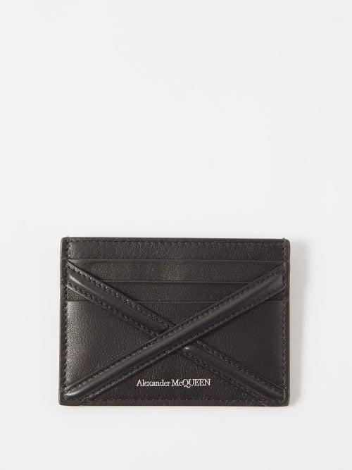 Alexander Mcqueen - Harness Leather Cardholder - Mens - Black
