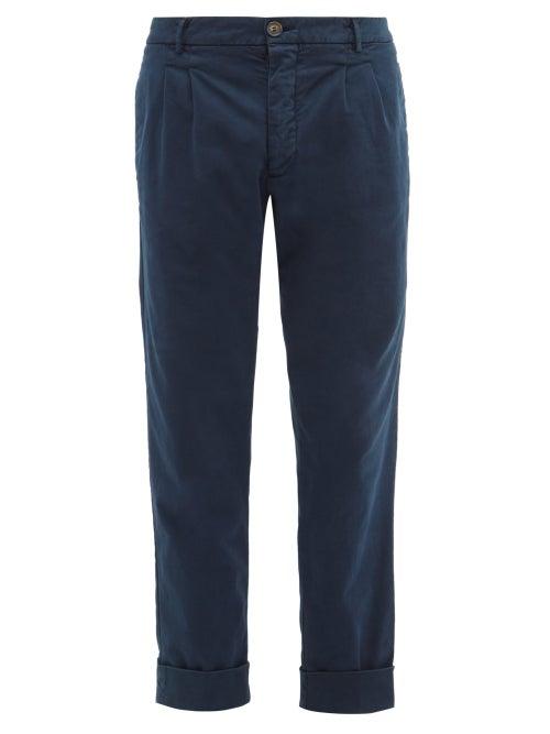 Matchesfashion.com J.w. Brine - New Marshall Cotton Chino Trousers - Mens - Navy