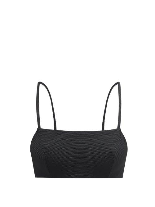 Matchesfashion.com Casa Raki - Ana Tie-back Bikini Top - Womens - Black
