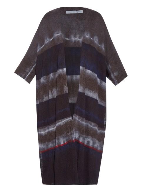 Raquel Allegra Tie-dye Wool And Cashmere-blend Cardigan