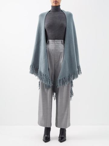Arch4 - Fringe-trim Cashmere Shawl - Womens - Sage