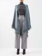Arch4 - Fringe-trim Cashmere Shawl - Womens - Sage