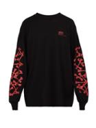 Matchesfashion.com Amiri - Bone Print Cotton T Shirt - Mens - Black