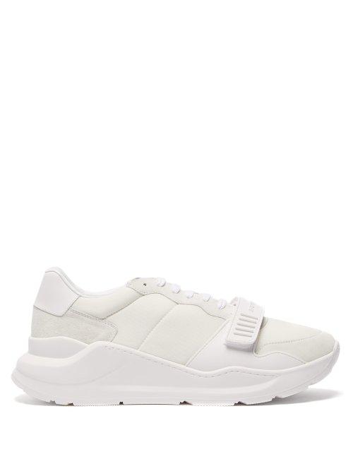 Matchesfashion.com Burberry - Regis Raised Sole Low Top Trainers - Mens - White