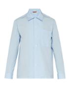 Matchesfashion.com Barena Venezia - Oversized Pocket Cotton Shirt - Mens - Light Blue