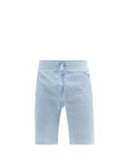 Matchesfashion.com Polo Ralph Lauren - Logo-embroidered Cotton-blend Waffle Shorts - Mens - Light Blue
