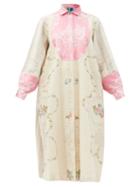 Matchesfashion.com Rianna + Nina - Kendima Vintage Embroidered Cotton Coat - Womens - Multi