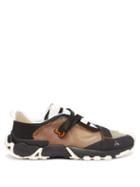 Mens Shoes Roa - Gorak Crossover-strap Mesh Trainers - Mens - Brown Multi