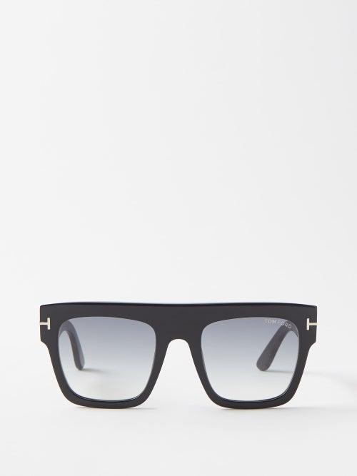 Tom Ford - Renee Square-frame Acetate Sunglasses - Womens - Black