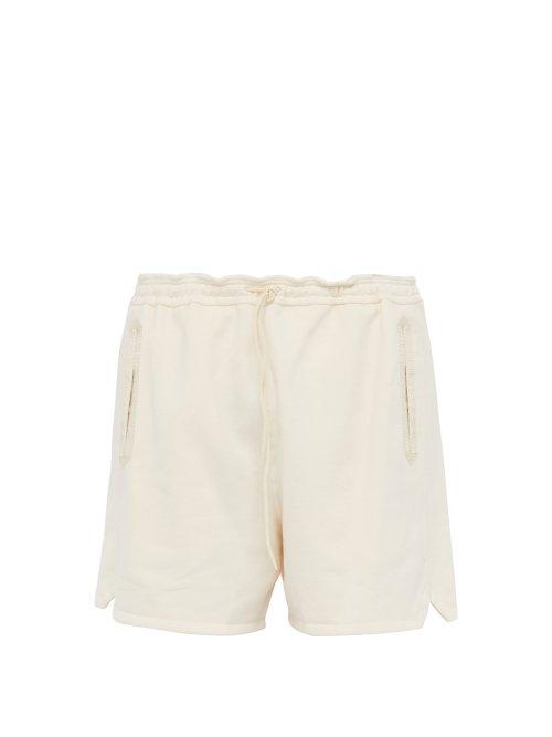 Matchesfashion.com Kuro - Gathered Waist Cotton Jersey Shorts - Mens - Cream