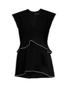Proenza Schouler Crepe Ruffled Top