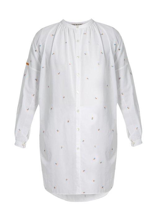 Matchesfashion.com Jupe By Jackie - Kahano Embroidered Cotton Dress - Womens - White Multi