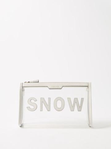 Anya Hindmarch - Snow Liquids Vinyl Clutch Bag - Womens - White