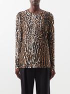 Proenza Schouler - Leopard-print Jersey Top - Womens - Leopard