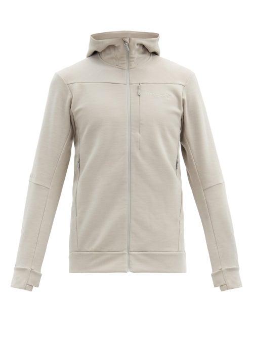 Matchesfashion.com Norrona - Falketind Warmwool2 Jersey Hooded Sweatshirt - Mens - Light Grey