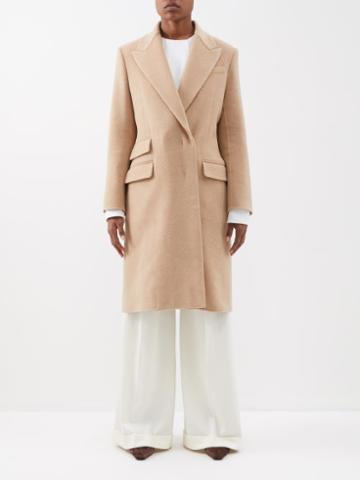 Another Tomorrow - Felted Recycled-wool Coat - Womens - Camel