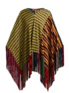 Missoni Wave-laddered Knitted Poncho