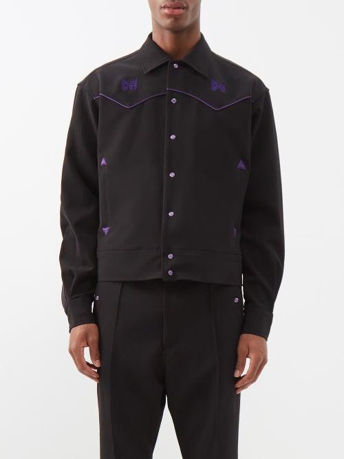 Needles - Piping Cowboy Embroidered Jacket - Mens - Black
