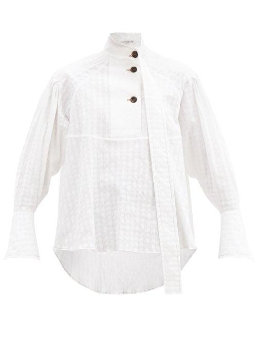 Matchesfashion.com Palmer//harding - Rhesus Cotton-blend Poplin Shirt - Womens - White