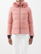 Fusalp - Gardena Faux-fur Hooded Down Ski Jacket - Womens - Light Pink