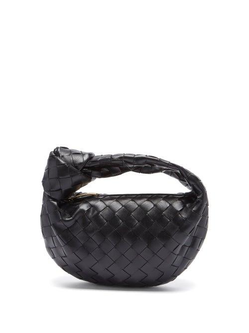 Ladies Bags Bottega Veneta - The Jodie Mini Intrecciato-leather Clutch Bag - Womens - Black