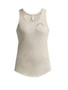 Matchesfashion.com The Upside - T Bar Ribbed Cotton Tank Top - Womens - Grey