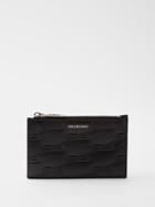 Balenciaga - Bb-debossed Leather Cardholder - Mens - Black