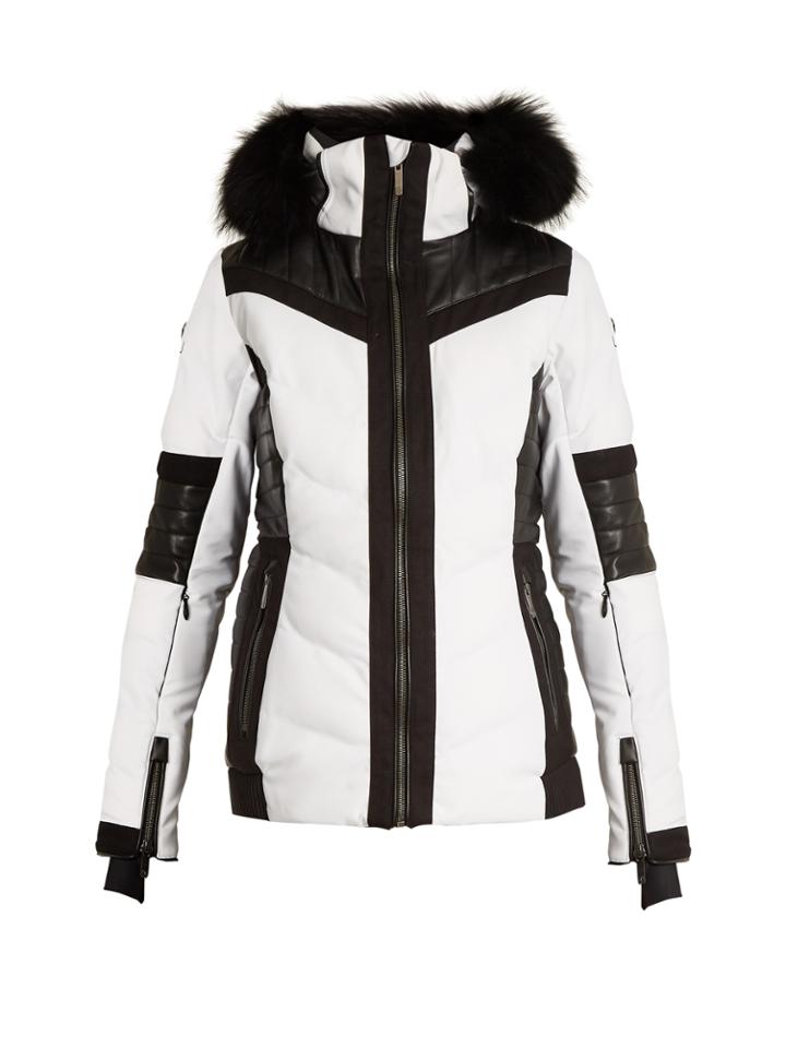 Lacroix Curl Fur-trimmed Bi-colour Technical Ski Jacket