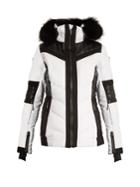 Lacroix Curl Fur-trimmed Bi-colour Technical Ski Jacket