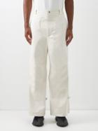 2 Moncler 1952 - Straight-leg Technical Cargo Trousers - Mens - Off White