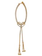 Prada Twisted-chain Tassel Necklace