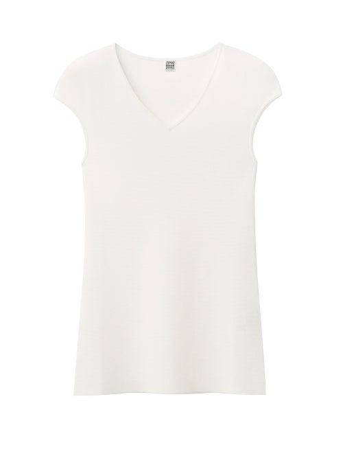 Matchesfashion.com Totme - Cap-sleeve Jersey Top - Womens - White