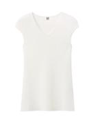 Matchesfashion.com Totme - Cap-sleeve Jersey Top - Womens - White