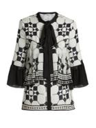 Mary Katrantzou Milana Tile-print Silk-georgette Top