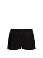Matchesfashion.com Prada - Elasticated Waist Nylon Swim Shorts - Mens - Black