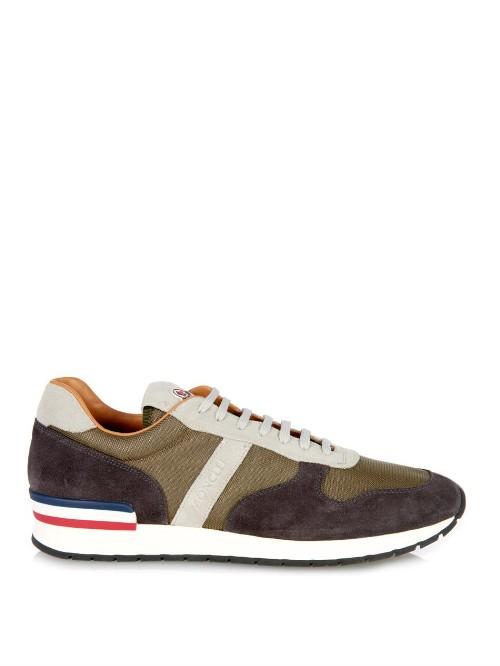 Moncler Montego Suede And Nylon Trainers