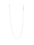 Matchesfashion.com Frame Chain - Drop Pearl White Gold Plated Glasses Chain - Womens - White Gold