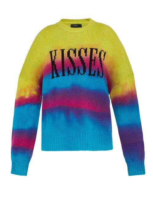 Matchesfashion.com Amiri - Kisses Cotton Blend Sweater - Mens - Multi
