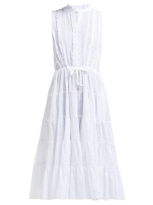 Matchesfashion.com Love Binetti - Sweet Dreams Sleeveless Cotton Dress - Womens - White