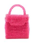 Matchesfashion.com Shrimps - Archie Beaded Handbag - Womens - Pink