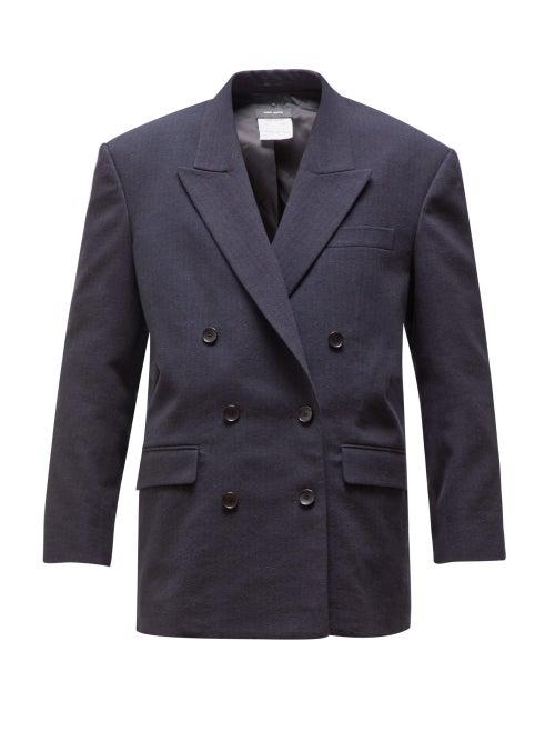 Matchesfashion.com Isabel Marant - Eladim Double Breasted Crepe Blazer - Womens - Black