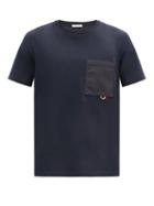 Matchesfashion.com Moncler - Pocket-loop Cotton-jersey T-shirt - Mens - Navy