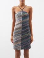 Missoni - Zigzag Halterneck Dress - Womens - Multi