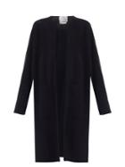 Matchesfashion.com Allude - Open-front Longline Wool Cardigan - Womens - Black