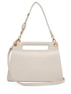 Matchesfashion.com Givenchy - The Whip Medium Cut Out Leather Cross Body Bag - Womens - Light Grey