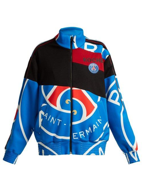 Matchesfashion.com Koch - X Paris Saint Germain Jersey Jacket - Womens - Blue Print